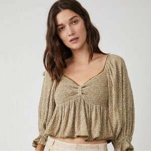 Free People Peplum Top